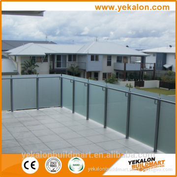 Latest desgin free sample balcony durable extruded aluminum railing system